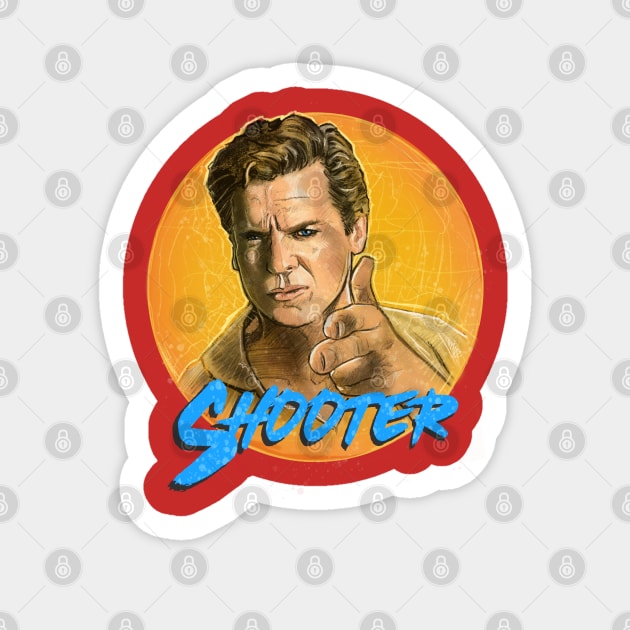 Shooter McGavin blue Sticker by Elizachadwickart 